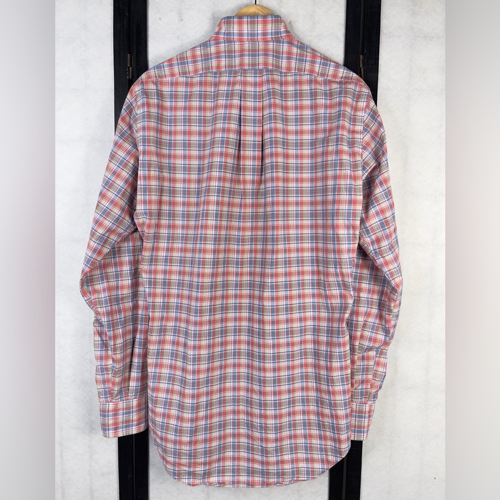 Sid Mashburn Multicolor Plaid Button Down Shirt - image 2